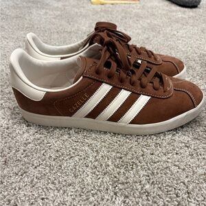 Adidas Gazelle Sneakers in Brown and Cream